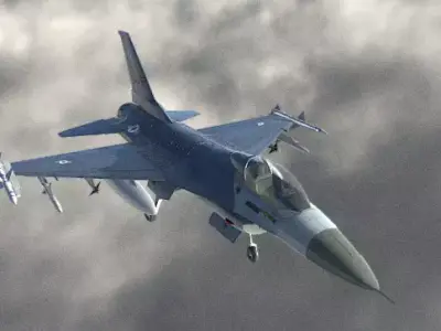 F-16 Fighting Falcon Fighter Jet 3D model