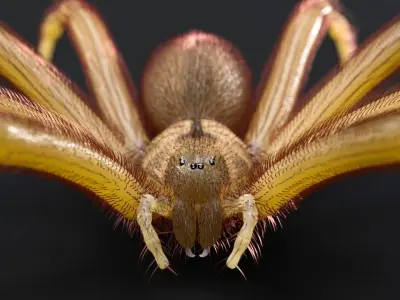 Brown Recluse Spider Low-poly 3D model