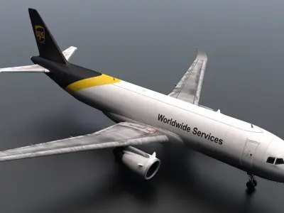 UPS Airbus A320 3D model