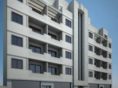 Apartment Building 06 3D model