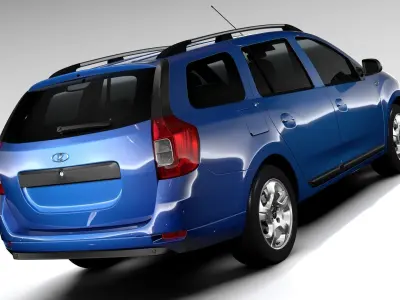 Lada Largus 2016 3D model