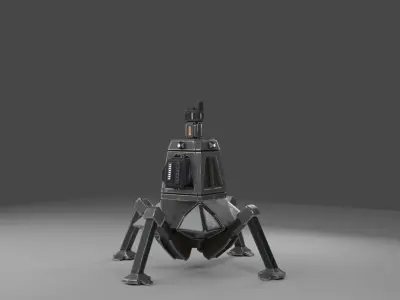 Sci-Fi beacon 3D model