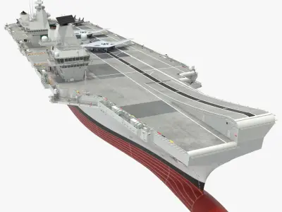 Armed HMS Queen Elizabeth 3D model purchase