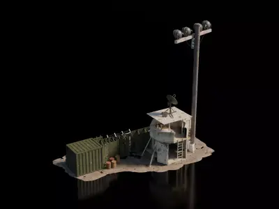 Warzone - Mobile Wall 3D model