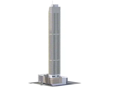Generic High Rise building for exterior city scene 3D model