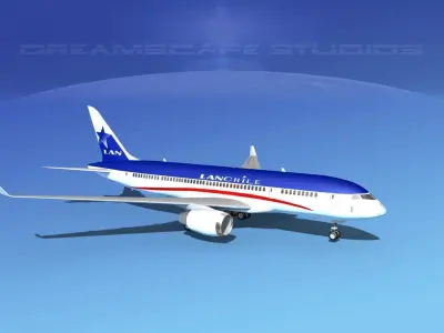 Boeing 787-8 Lan Chile 3D model