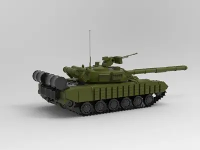 T-64 tank 3D model