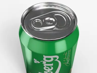 Beverage Can 330 ml Carlsberg 3D model