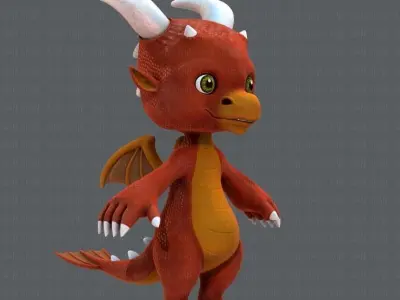 Dragon V01 Low-poly 3D model