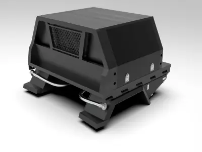 Canopy Off-Road Toyota Pickup Low-poly 3D model