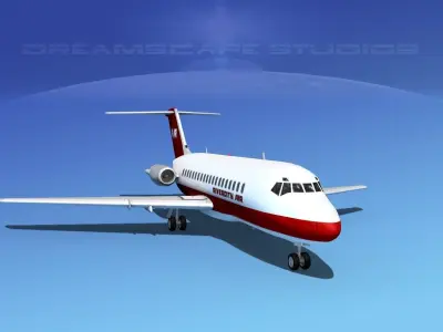 Douglas DC-9-20 River City 3D model