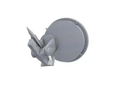 Mk-13 Guided Missile Naval Gun  3D model