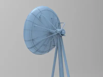 Satellite Dish alien 1 3D model