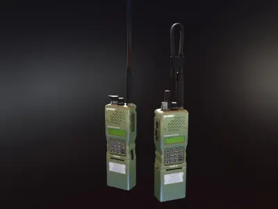 TCA ANPRC 152 GPS Radio Low-poly 3D model