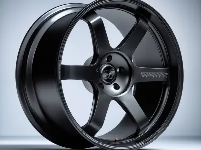 RAYS TE37 Ultra Track Edition II Low-poly 3D model