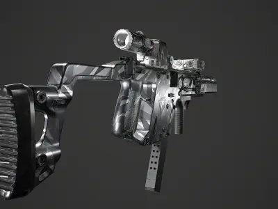 Kriss Vector gen2 camouflage  Low-poly 3D model