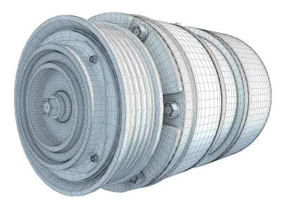 Metal Engine Part V79 3D model