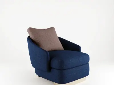 Armchair Corona Render Free 3D model