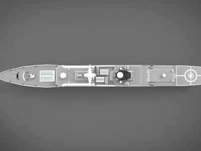 Tughril class frigate 3D model