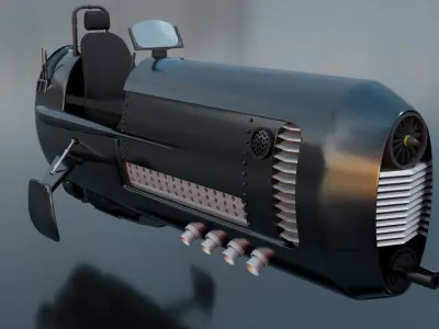 Sci fi vehicle 3D model