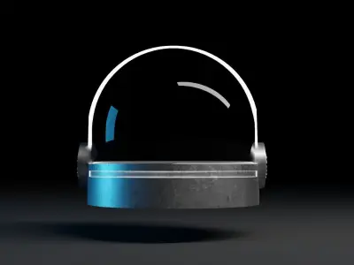 Space Helmet Free low-poly 3D model