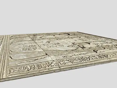 Ancient Egypt Carvings-Dendera Low-poly 3D model