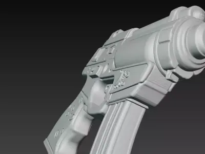 Cute Colorful Sci Fi Toy Blaster 3D print model purchase