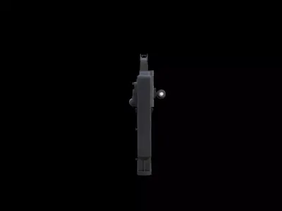 Modern Tactical SMG Game Ready 3D Model Low-poly 3D model