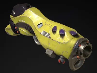 Missile Launcher - PBR Low-poly 3D model