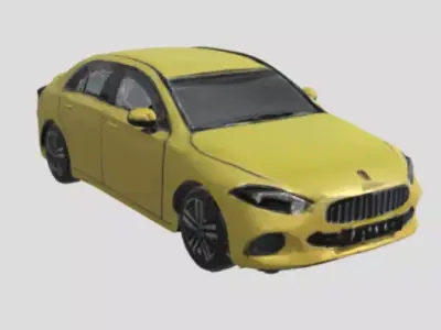 A city car Free 3D model