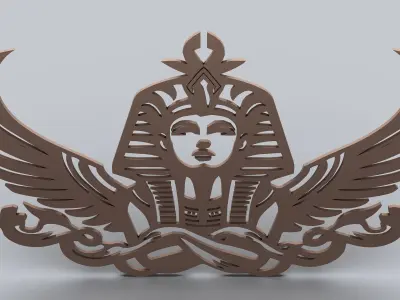 Egyptian Symbols - 059 - Topology Low-poly 3D model