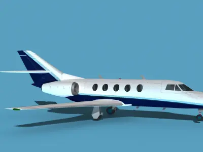 Dassault Falcon 20 V06 3D model