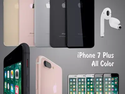 IPhone 7 Plus collection 3D model