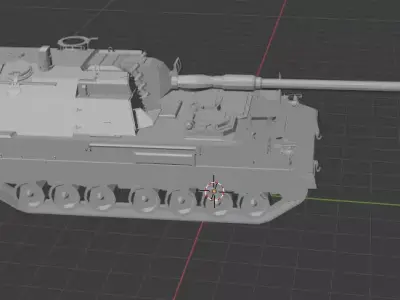 PzH 2000 Panzerhaubitze howitzer 155mm Free 3D print model