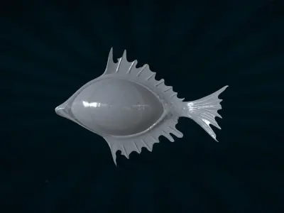 FISH-008 Eye Fish Low-poly 3D model