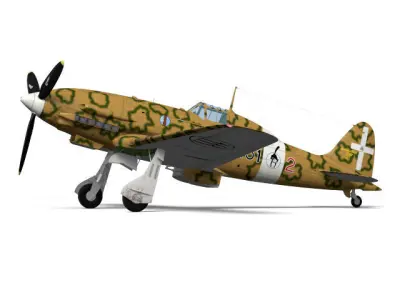 Macchi MC202 Folgore 3D model