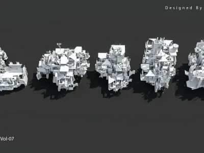  40 Destroyed Building Vol 07 3D model