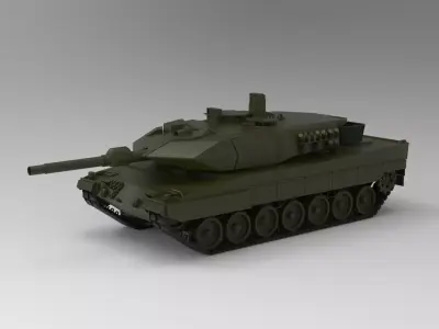 German Leopard tank 3D model
