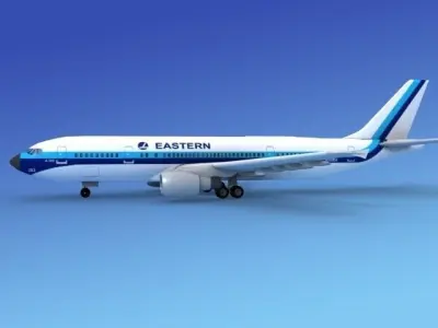 Airbus A300 Eastern 1 3D model