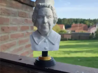 Queen Elizabeth bust - Commercial Licence 3D print model