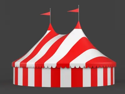 Circus Tent Free 3D model
