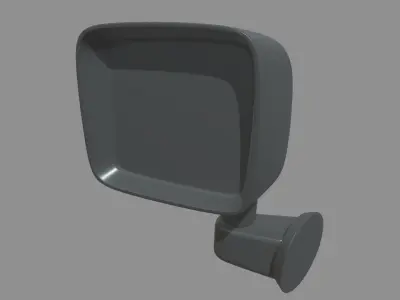Car Mirror 012 Low-poly 3D model