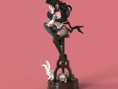 Zatanna from DC Comics Batman STL files for 3d printing 3D print model