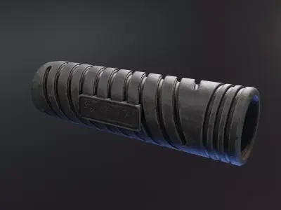 Manta V2 Suppressor Cover Low-poly 3D model