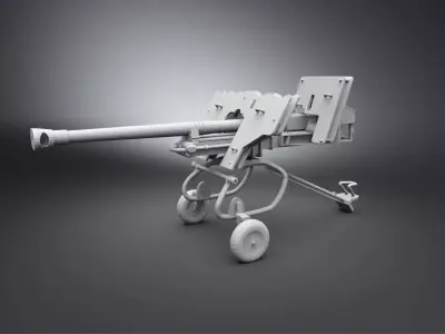 280mm sPzB 41 Scale model 3D print model