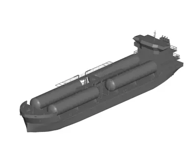 Ship 3 tanker 3D model