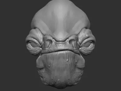 Admiral Raddus Headsculpt for Action Figures 3D print model