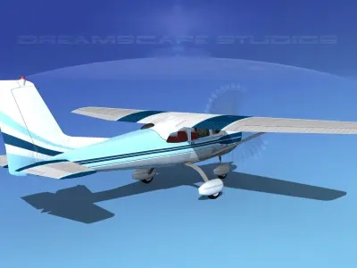 Cessna 175 Skylark V04 3D model