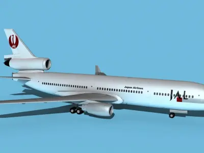 McDonnell Douglas MD-11 Japan Air Lines 3D model