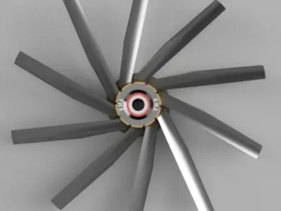mechanical fan 2 3D model